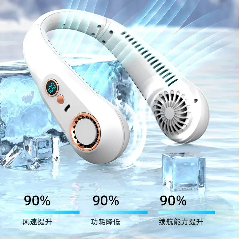 Ventilador de cuello portátil recargable con diseño manos libres para uso diario.
Ventilador de cuello ergonómico ideal para mantenerse fresco en interiores y exteriores.
Detalle de ventilador portátil de cuello con salidas de aire integradas y diseño ligero.
Ventilador personal recargable por USB para oficina, caminatas y viajes.
Ventilador de cuello cómodo y portátil para aliviar el calor durante actividades diarias.
Vista frontal de ventilador de cuello manos libres con diseño moderno y compacto.