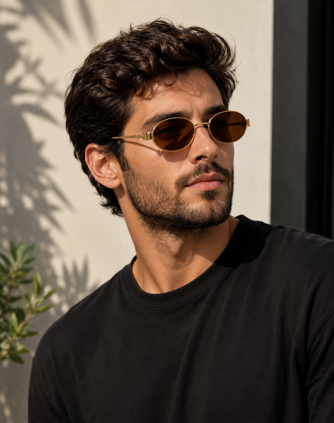 Gafas de sol con diseño moderno y elegante, ideales para proteger los ojos de la luz solar mientras complementan su estilo en actividades diarias y al aire libre.