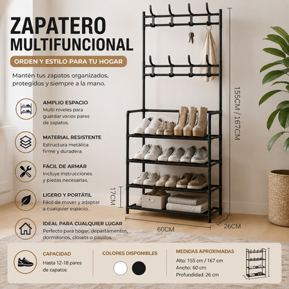 perchero, zapatero, organizador de zapatos, estante para calzado, mueble organizador, perchero de entrada, almacenamiento para zapatos, ahorro de espacio, organizador del hogar, mueble multifuncional, rack para zapatos, colgador de ropa, armario abierto, organizador práctico, decoración del hogar, fácil ensamblaje, resistente, moderno, elegante, organizador de entrada, almacenamiento eficiente, perchero metálico, estante organizador, hogar y oficina, muebles para dormitorio, organizador compacto, zapatero v