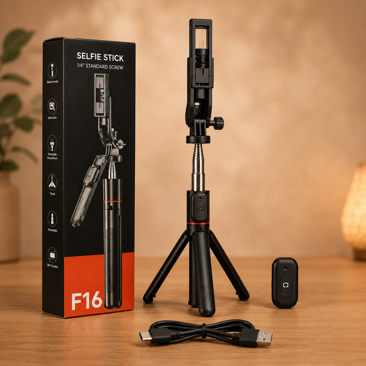 Trípode compacto y ligero fácil de transportar y almacenar
Trípode para smartphone ideal para fotografía y grabación de videos