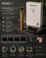 Afeitadora eléctrica multifuncional recargable con cabezal rotativo triple, cepillo facial, perfilador nasal y accesorios de precisión para el cuidado personal masculino.