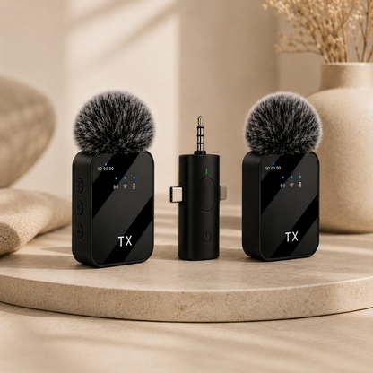 🎤 MICRÓFONO INALÁMBRICO

✅ Sonido profesional de alta calidad
✅ Transmisión inalámbrica estable
✅ Reducción inteligente de ruido
✅ Conexión rápida Plug & Play
✅ Compatible con celulares, cámaras y computadoras
✅ Audio claro para entrevistas y videollamadas
✅ Ideal para creadores de contenido y streamers
✅ Diseño compacto, ligero y portátil
✅ Batería recargable de larga duración
✅ Alcance inalámbrico confiable
✅ Perfecto para vlogs, podcasts y transmisiones en vivo
✅ Fácil de usar, sin configuraciones compl