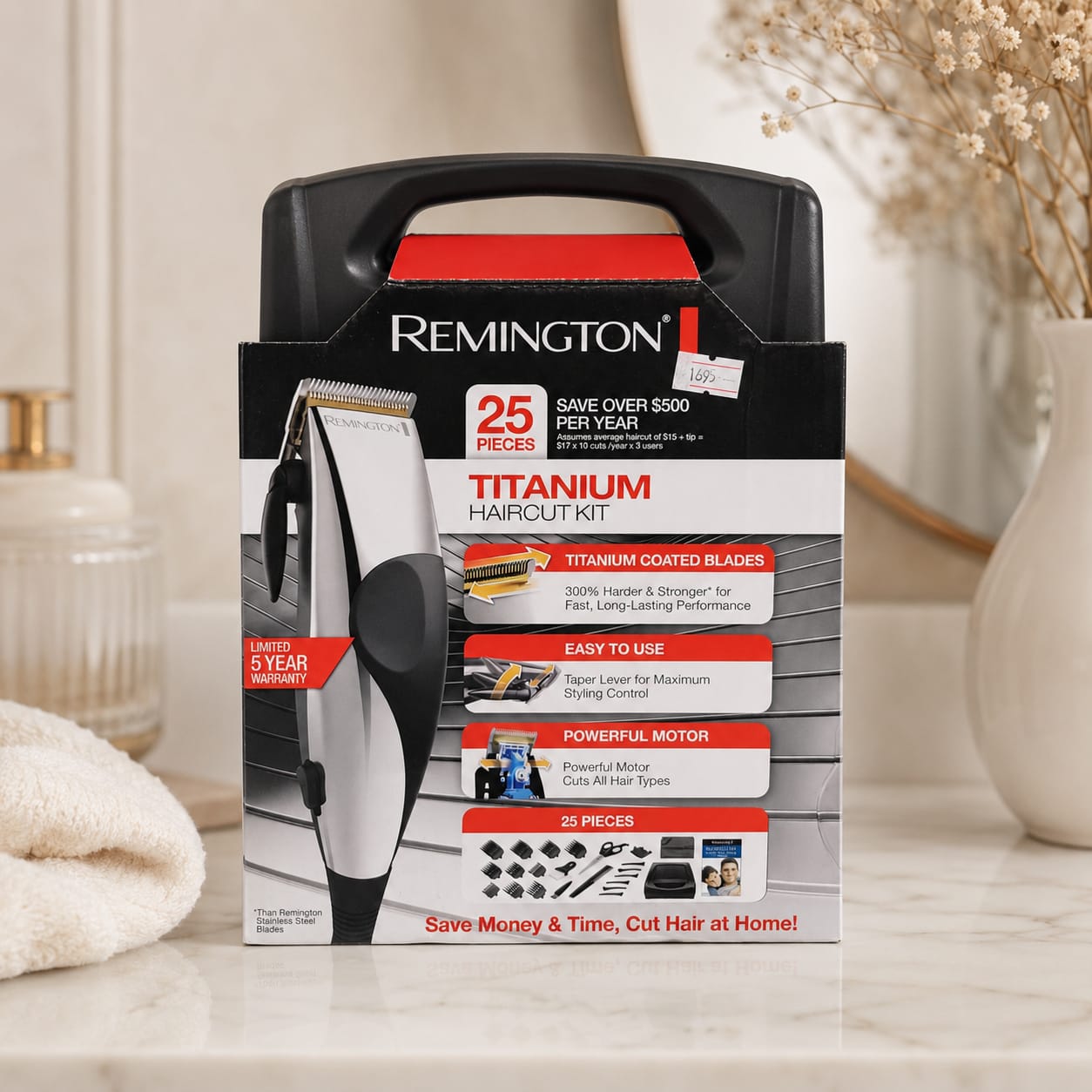 Kit Cortadora Premium Remington Titanium